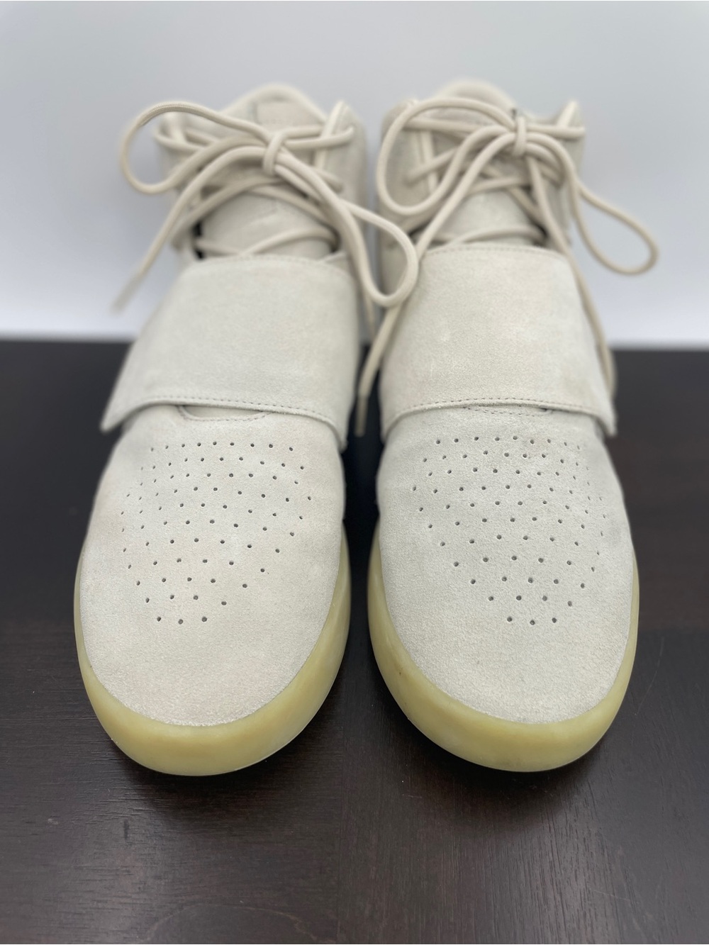 2016 Adidas Tubular Invader Strap Sneakers Chalk White Sz 11 Discontinued